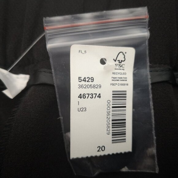 NWT Addition Elle Ladies Size 20 Black Elastic Waist in Back Shorts - Picture 4 of 12